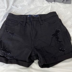 Women’s 00 High Rise Hollister Black Jean Shorts